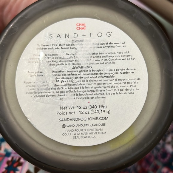 Chai Candle from Sand and Fog - Picture 5 of 6